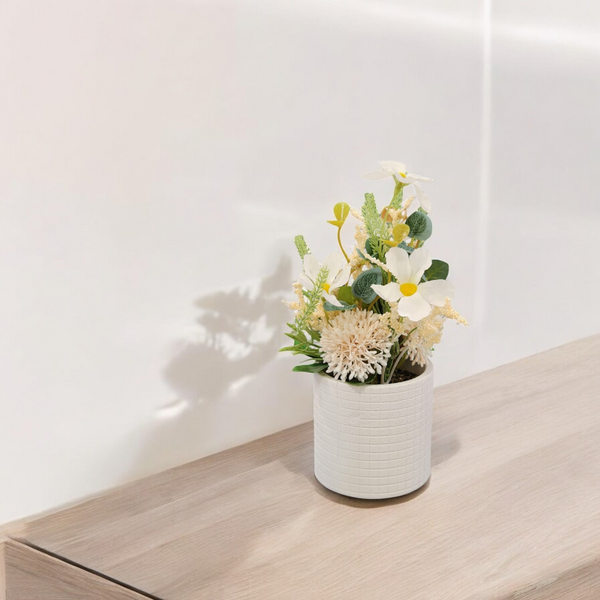 Mini Planta Flores CREMA