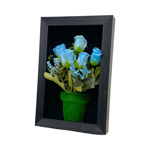Cuadro Rosas AZULES