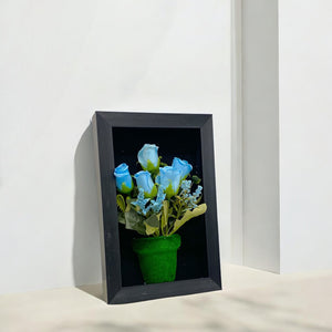 Cuadro Rosas AZULES