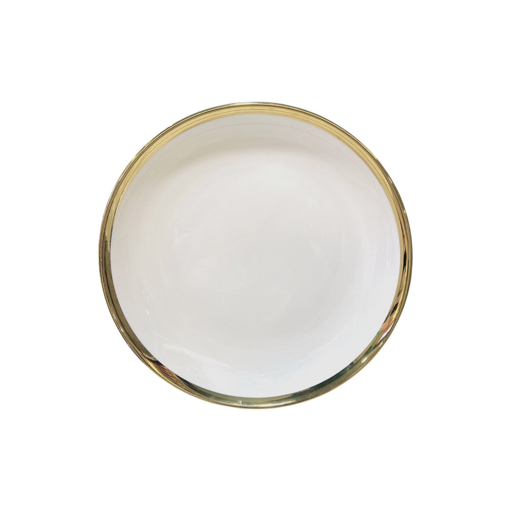 Plato Llano Pequeño FILO GOLD & WHITE