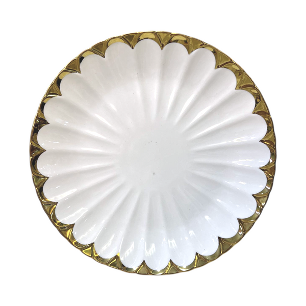 Plato Llano Grande PETALO GOLD & WHITE