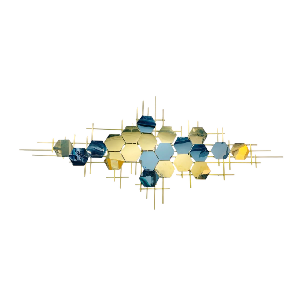 Placa Decorativa HEXA GOLD
