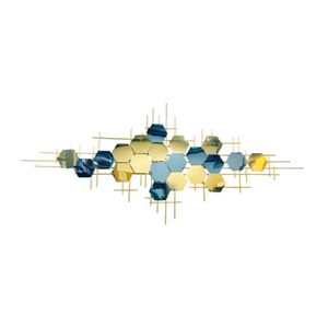 Placa Decorativa HEXA GOLD