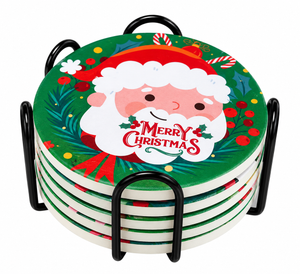 Porta Vaso 6 Unidades VERDE NAVIDEÑO