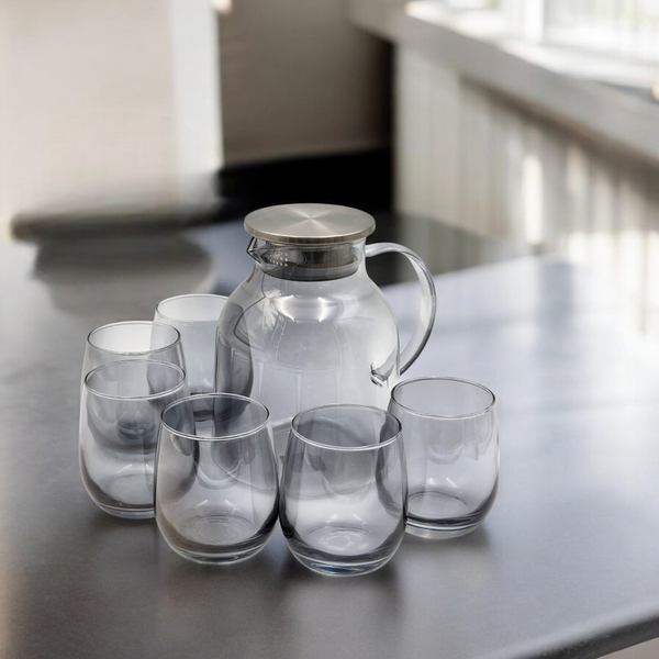 Juego de Jarra + 6 Vasos HUMO