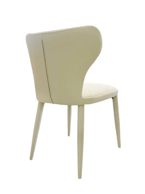 SILLA AXIS - TELA/CUERINA CREMA