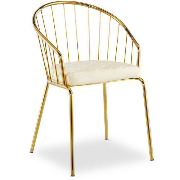 SILLA SILVANA PERLA/DORADO