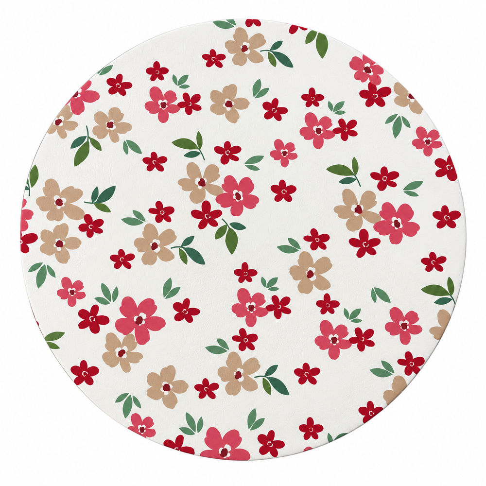 Set x6 Individuales Redondos JARDIÍN FLORAL