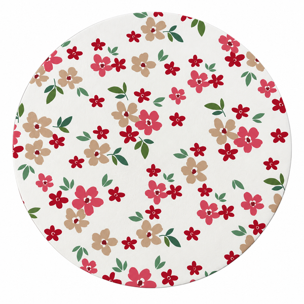 Set x6 Individuales Redondos JARDIÍN FLORAL