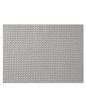 Set x6 Individuales Rectangulates Tejidos PLOMO