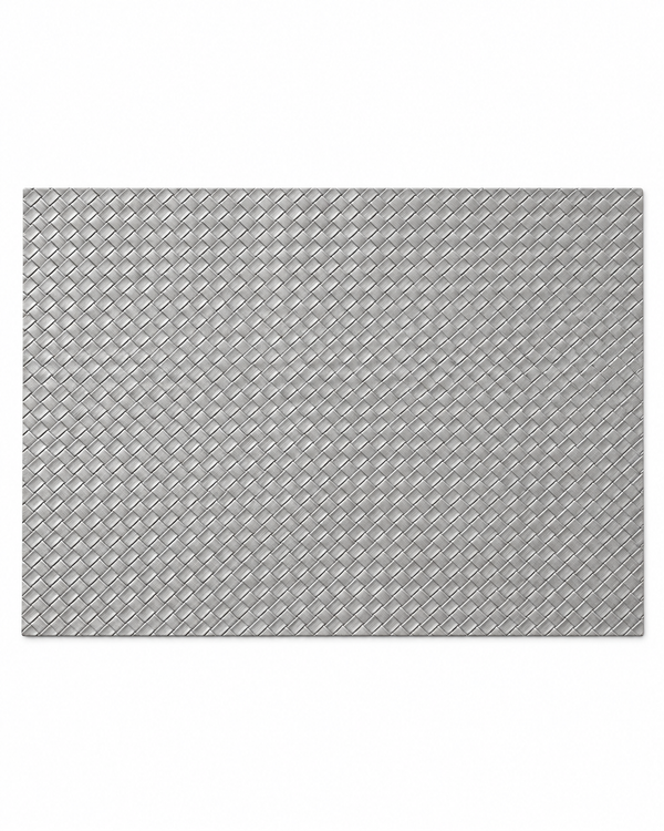 Set x6 Individuales Rectangulates Tejidos PLOMO