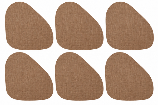 Set x6 Individuales Orgánico Texturizado BRONCE