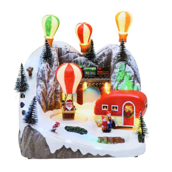 Villa Navideña Globos Iluminados