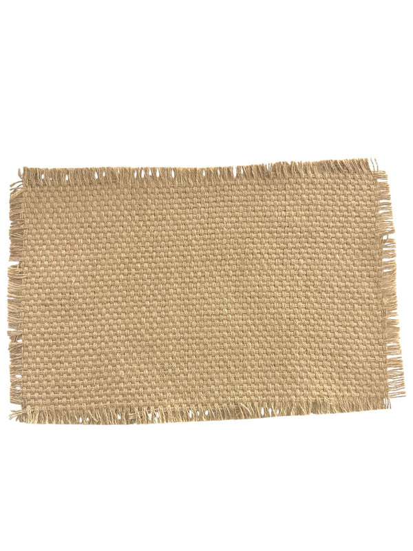 6 Individuales Tejido Natural Rectangular