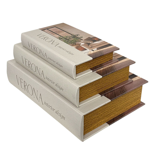 Set de 3 Libros Cofre VERONA