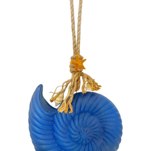 Adorno Caracol de Mar Azul