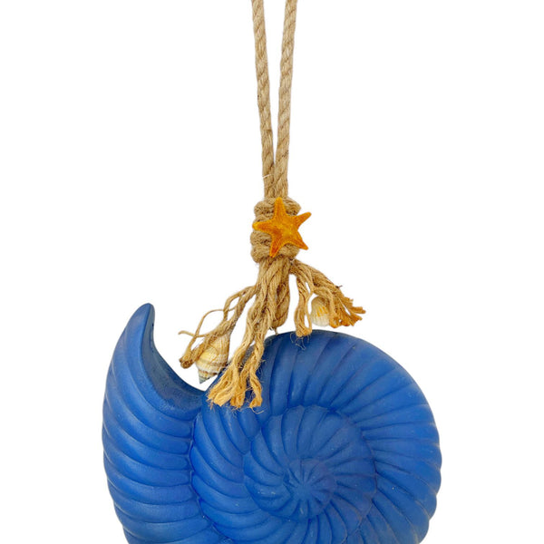Adorno Caracol de Mar Azul