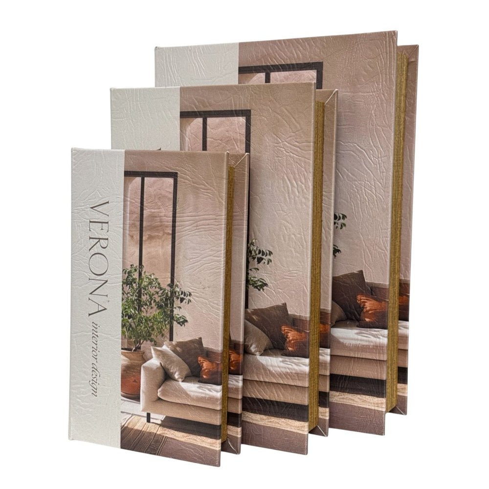 Set de 3 Libros Cofre VERONA