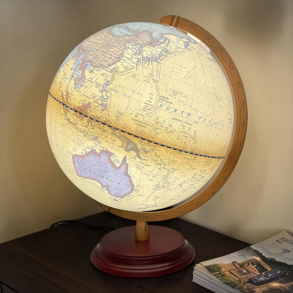 Esfera Mapa Mundi Crema GRANDE