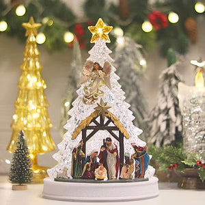 Nacimiento con Árbol Acrílico