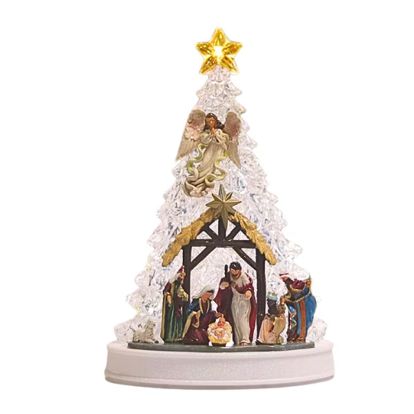 Nacimiento con Árbol Acrílico