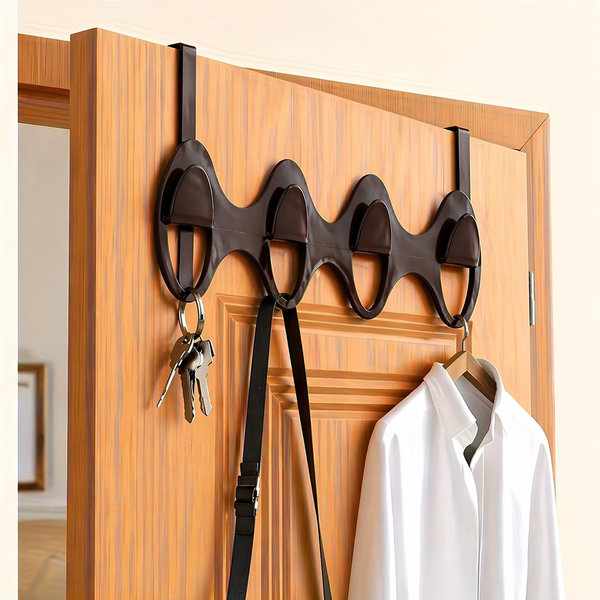 Perchero para Puerta Caoba