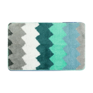 Alfombra Baño ZIG ZAG VERDE LARGE