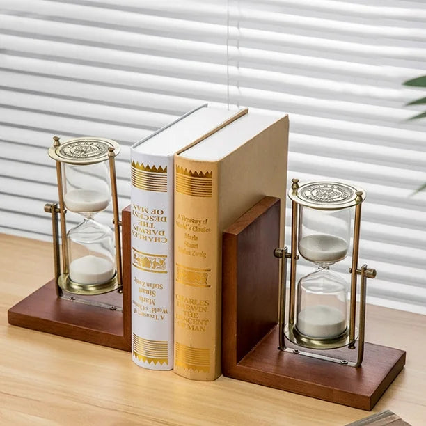 Reloj de Arena POSA LIBROS WHITE