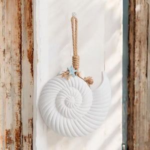 Adorno Caracol de Mar Blanco