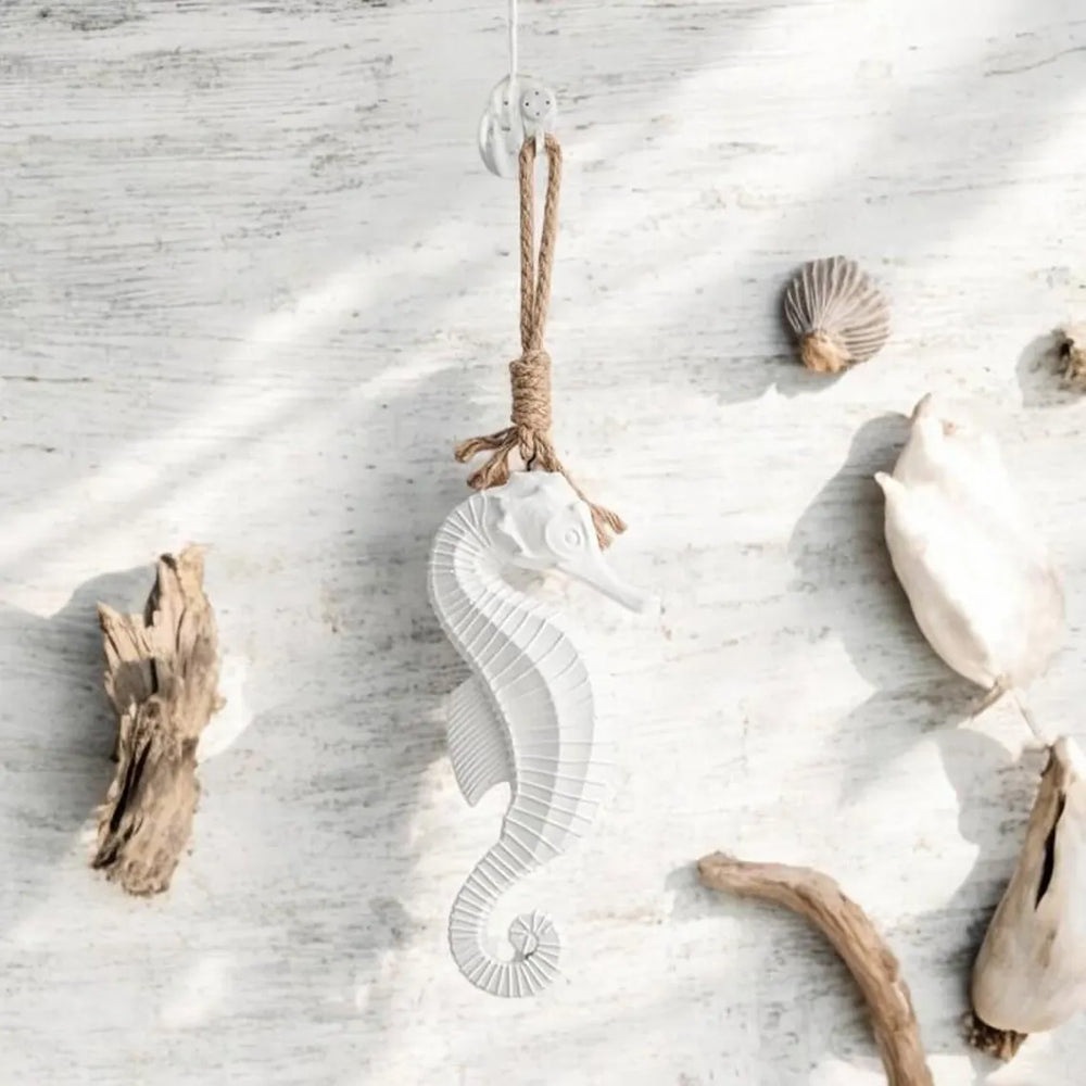 Adorno Caballito de Mar Blanco