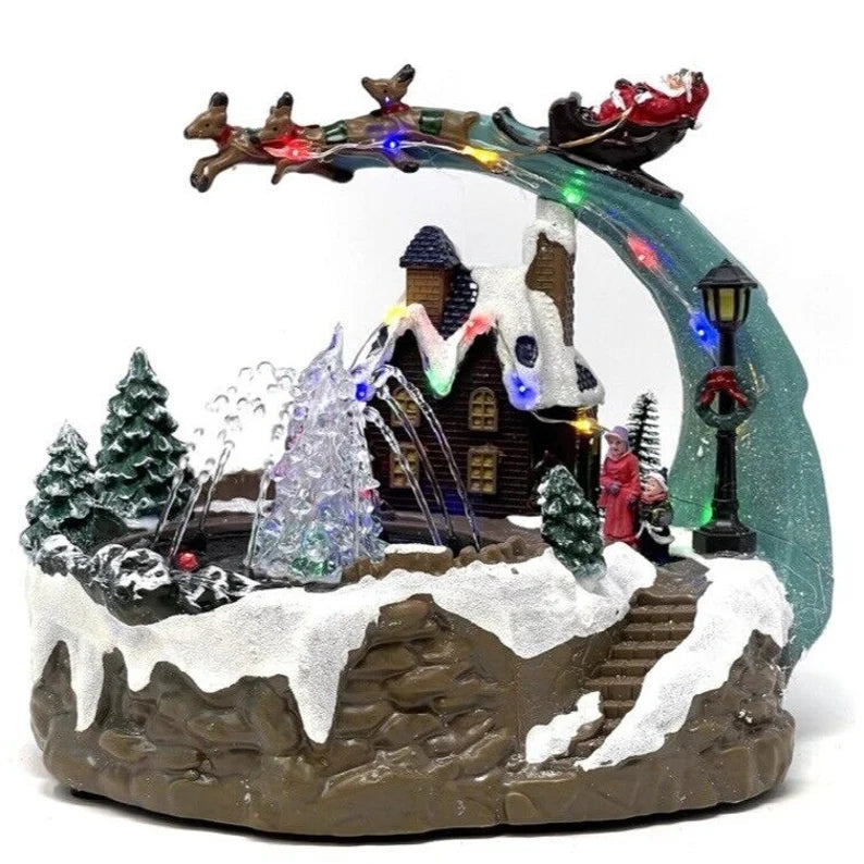 Pileta Navideña con Papa Noel