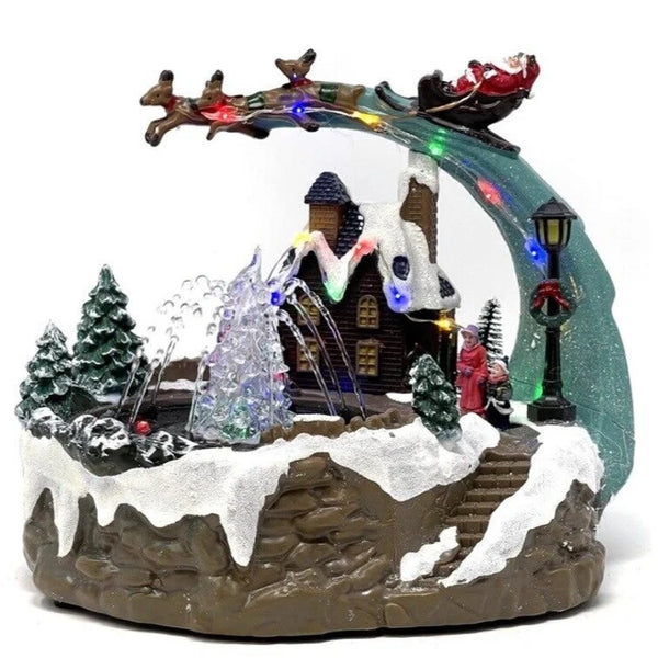 Pileta Navideña con Papa Noel