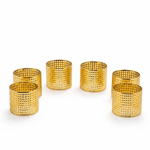 Aro de Servilleta Metalico DORADO PERSA 6UND