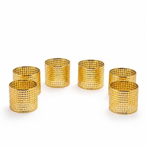 Aro de Servilleta Metalico DORADO PERSA 6UND