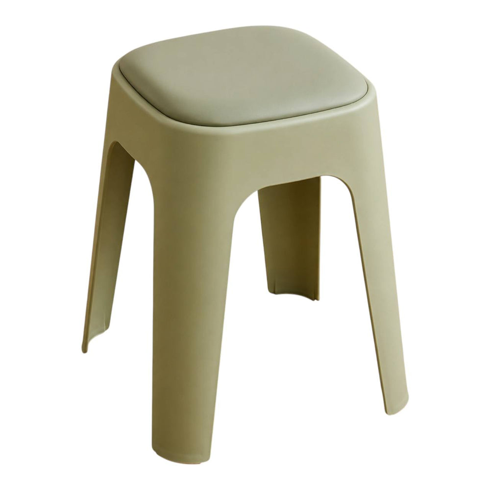 Banco Verde de PVC Acolchado