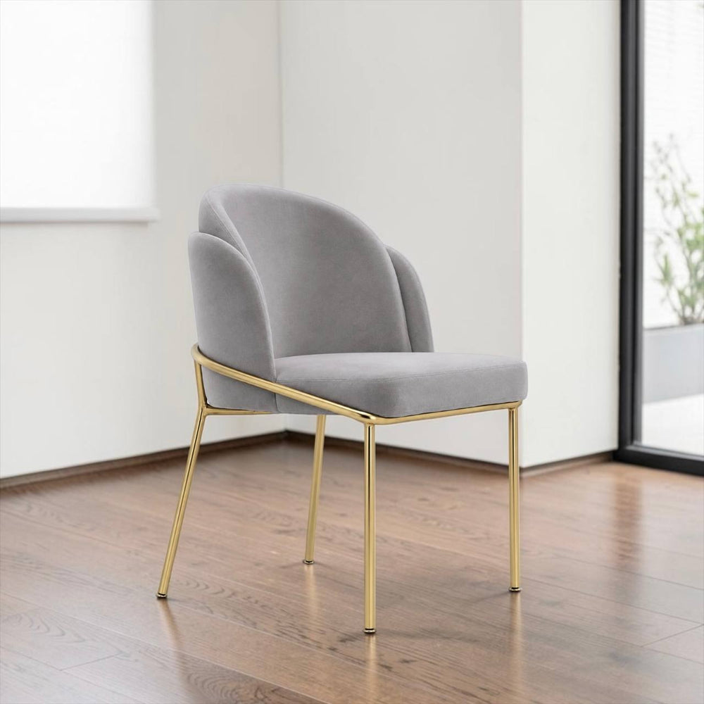 Silla Ploma patas Doradas