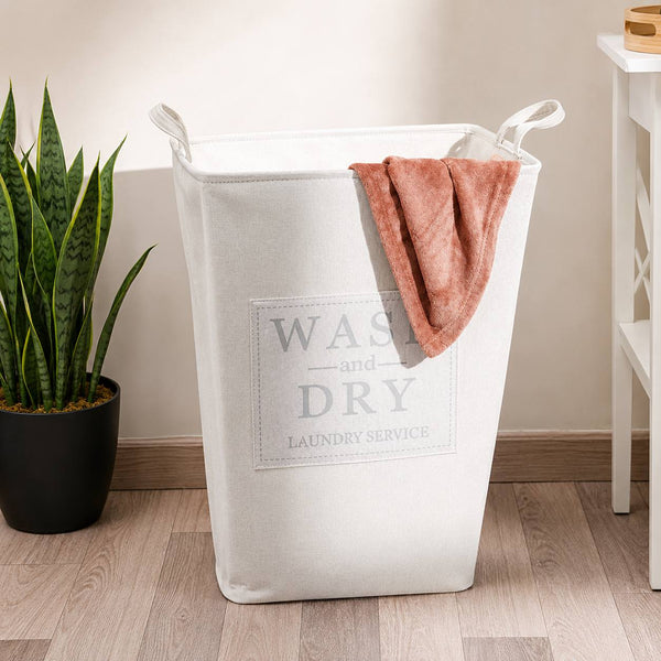 Cesto para Ropa Crema WASH DRY