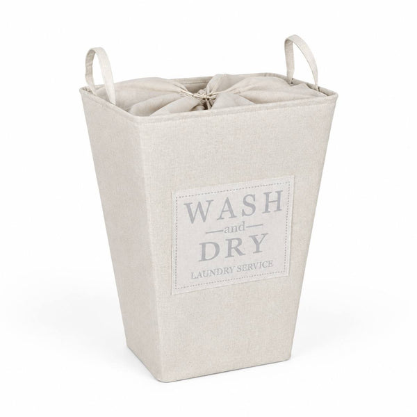 Cesto para Ropa Crema WASH DRY