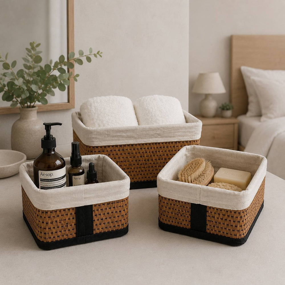 Set Canastos Organizadoras Rectangular 3 Und