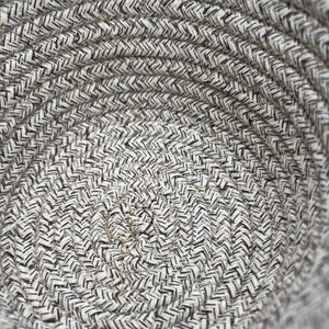 Canastos Tela Redondas Marrón Pequeña