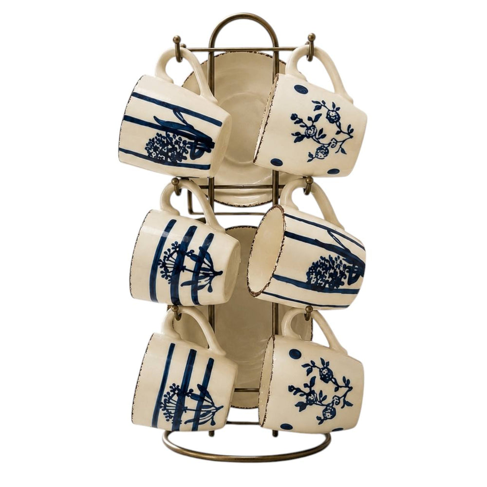 Set Tazas y Platos 6 Unidades SANTORINI