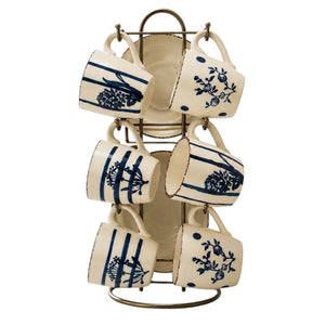 Set Tazas y Platos 6 Unidades SANTORINI