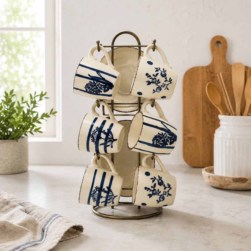 Set Tazas y Platos 6 Unidades SANTORINI