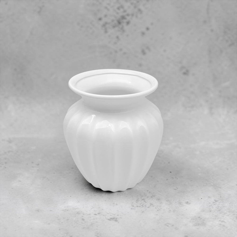 Florero BLANCO ESMALTADO