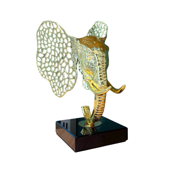 Adorno CARA DE ELEFANTE DORADO