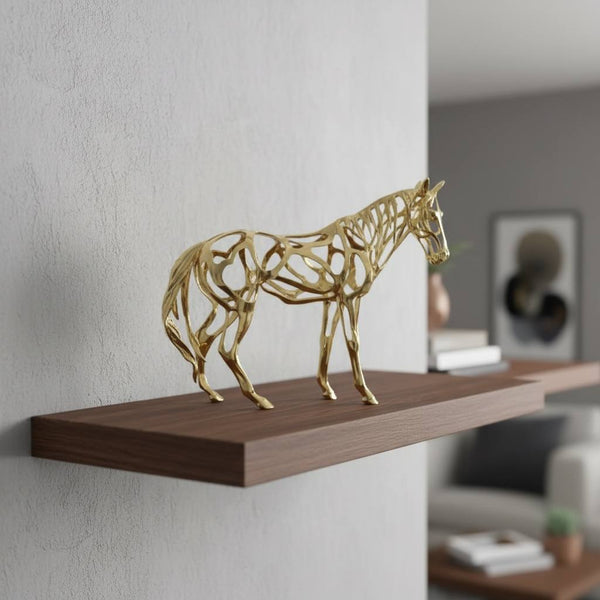 Adorno CABALLO DORADO CROMA