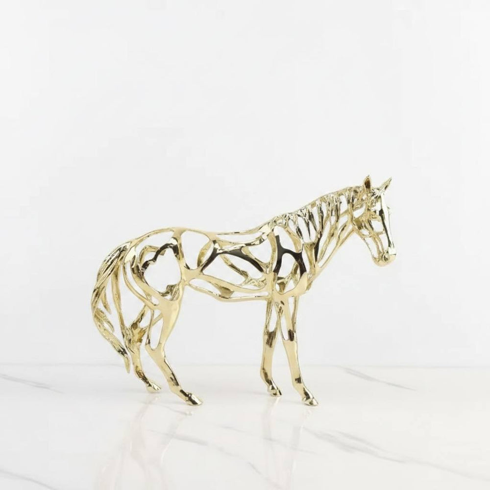 Adorno CABALLO DORADO CROMA