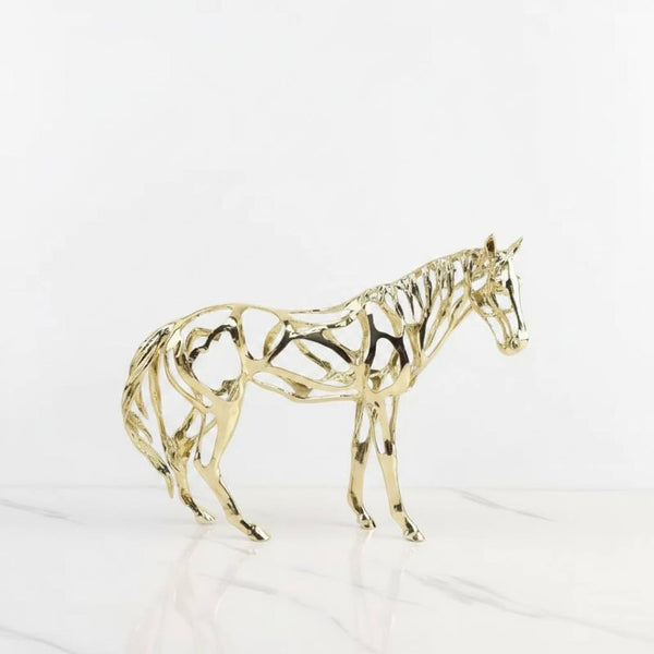Adorno CABALLO DORADO CROMA