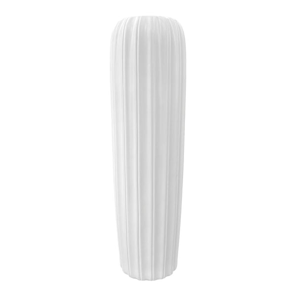 Jarron de Piso Blanco LINEAS