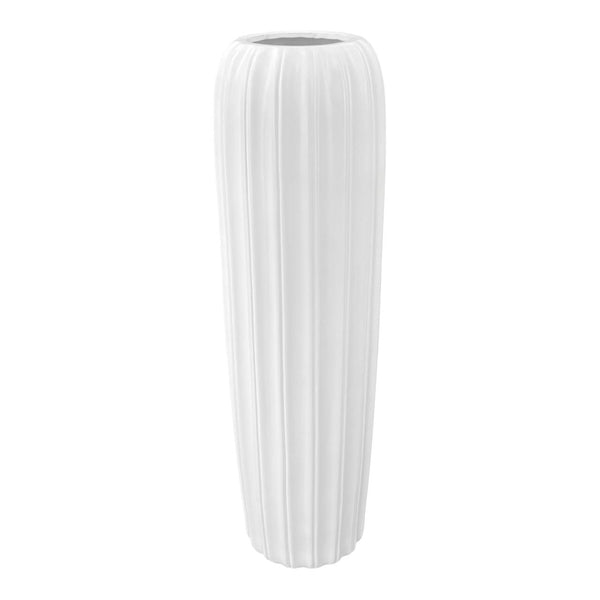 Jarron de Piso Blanco LINEAS